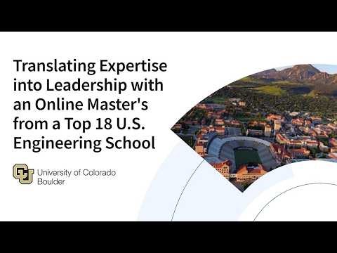 CU Boulder | Master of Engineering in Engineering Management | Program Overview