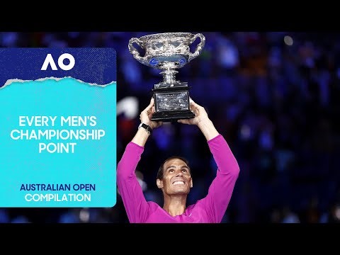 Every Men's Championhip Point This Century | Australian Open