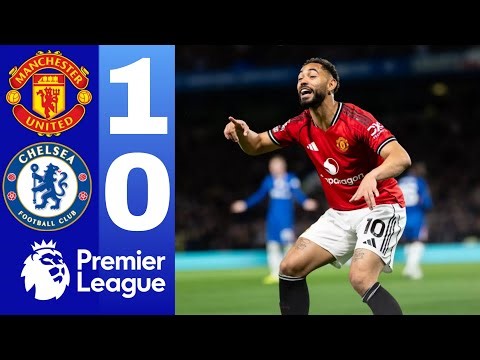 Manchester United vs Chelsea 1-0 Highlights & Goals • premier league • Matheus Cunha Goal