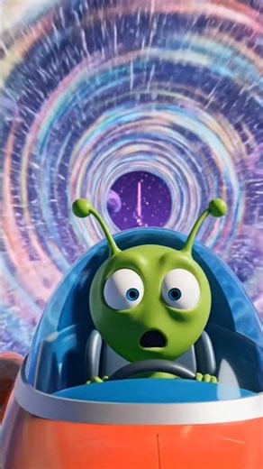 Alien Stuck in Space Loop 😵🚀👽 #Shorts #Funny