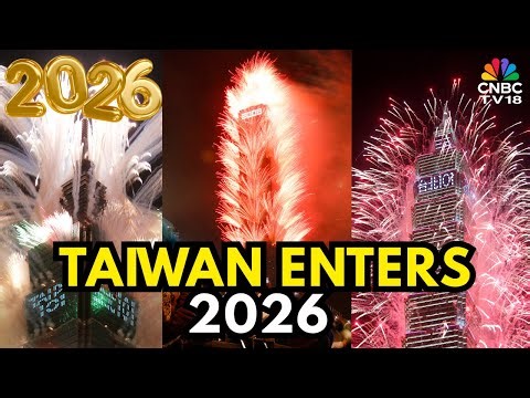 TAIWAN ENTERS 2026! World Famous Fireworks Display From Taipei 101 Sky Rise | N18G