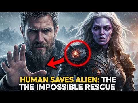 Alien warrior human survival david rescues zelara in the frozen wasteland