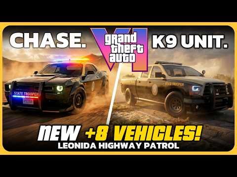 GTA 6 - +8 NEW POLICE Vehicles (LHP) and More | Leonida Highway Patrol