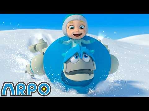 BROKEN SLEIGH on a Snow Day! ❄️ ARPO: The Robot Full Episodes | Season 2: Episodes 14-16 | Cartoons