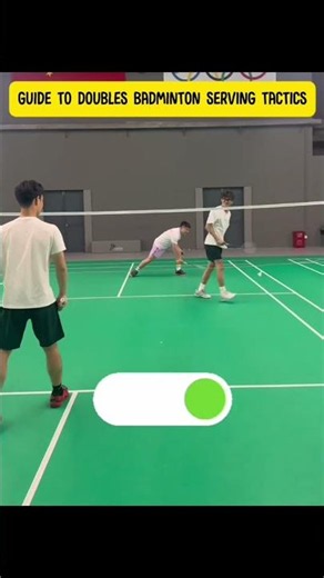 Guide to doubles badminton serving tactics. #badminton #badmintonlovers #badmintontraining