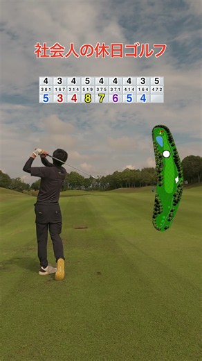 社会人の休日ゴルフ バディー取れます #110切り #100切り #ゴルフ #golf