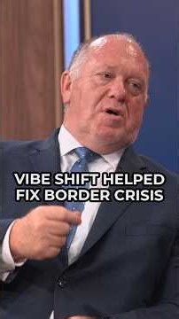 Donald Trump's Border Czar Tom Homan: Vibe shift helped fix border crisis.