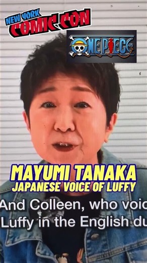 One Piece Luffy: Mayumi Tanaka's (Japanese Voice) Greeting to NYCC 2026 #onepiece #luffy