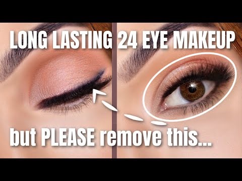 Long Lasting Neutral Eye Makeup + Easy Eyeliner Trick (All Day Wear)