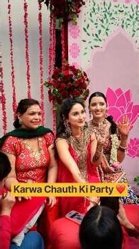 Dono Bahu Ki Karwa Chauth Party 😍❤️ #neetubisht #lakhneet #trending #karwachauth #mehndi #ytshorts