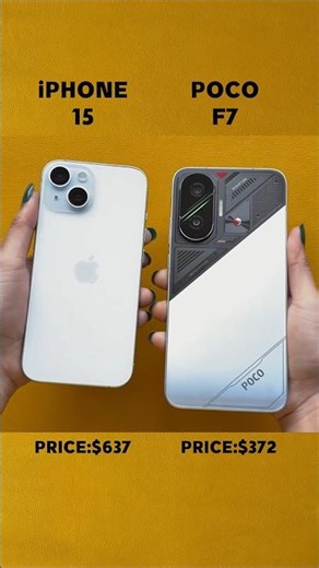 POCO F7 VS IPHONE 15 😍