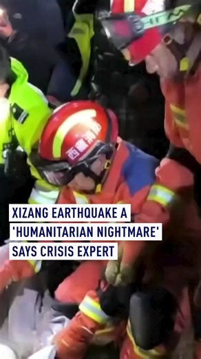 A massive search and rescue operation involving more than 5,000 personnel is under way after a 7.0-magnitude earthquake struck Baqen County in Nagqu, southwest China's Xizang Autonomous Region, local authorities said on Friday. Sixteen people were killed and 76 injured when the quake hit at 22:33 local time on Thursday, according to the Nagqu municipal government. Dr Eslam Elbaaly, a lecturer in humanitarian operations and crisis management at University College London, said the remote location 