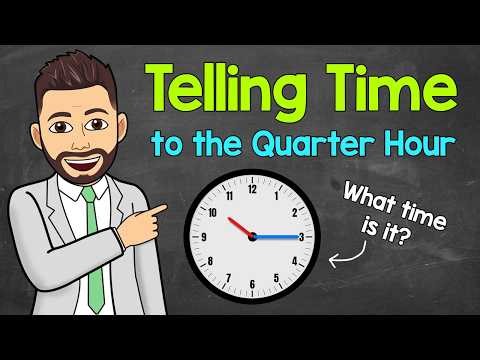 How to Tell Time to the Quarter Hour | Reading a Clock