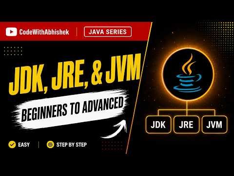JDK, JRE & JVM Explained in One Video 🔥 | Java Full Tutorial for Beginners | JDK, JRE, JVM in Java