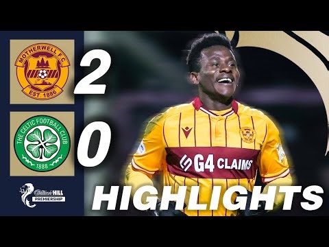 Motherwell 2-0 Celtic | HIGHLIGHTS | William Hill Premiership