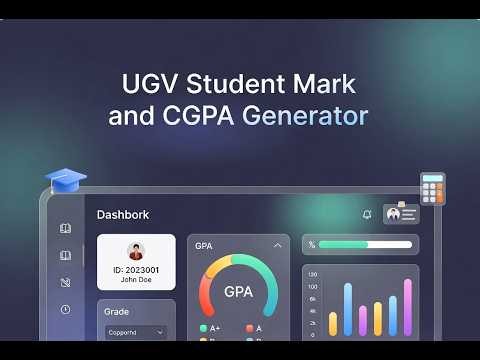 UGV Student Mark and CGPA Generator
