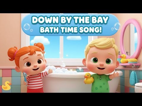 Down By The Bay Bath Time Song | Wash, Rinse & Brush | Toddler Nursery Rhyme (1–5)