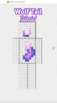 How to Make Wolf Tails for Minecraft Skins!