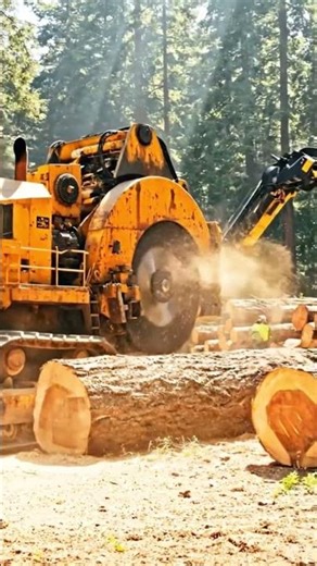 “Inside the World’s Most Advanced Smart Tree Harvesting Machine | AI-Guided Precision Cutting”