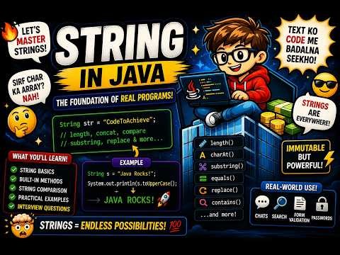 Strings in Java – Complete Guide with Important Practice Problems | DAY 12 of Learning DSA