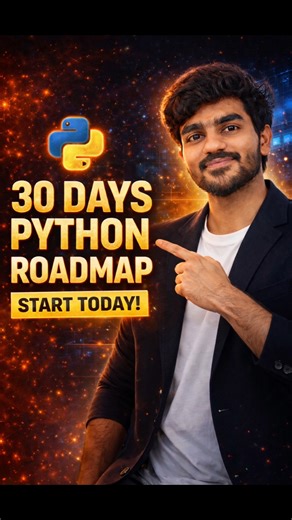 🏆 "30 Days Python → Projects + Practice → Job Ready 💼🔥"
