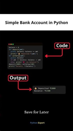 Python Mini Project Every Beginner Should Build 🚀#developer #coding #python #project #programming