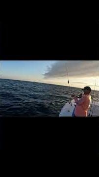 Fighting a Large Red Snapper