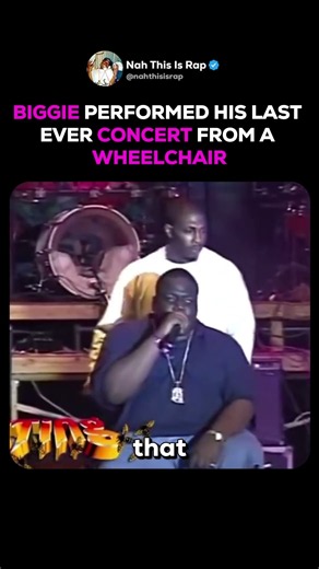 Biggie’s Final Concert Was From A Wheelchair