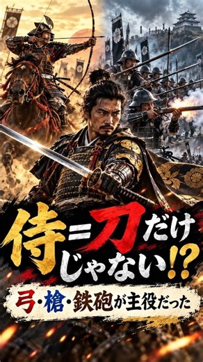 侍の戦場は、刀が主役じゃなかった？ #歴史雑学 #歴史 #世界史 #雑学 #キュリオ #history #日本史