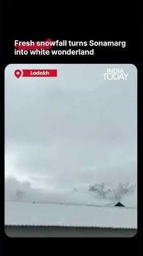Sonamarg Turns Into Winter Wonderland After Fresh Snowfall #weather #snow #kashmir