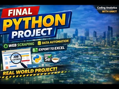 Complete Python Project for Data Analysts | Naukri Web Scraping & Automation with Python | End 2 End