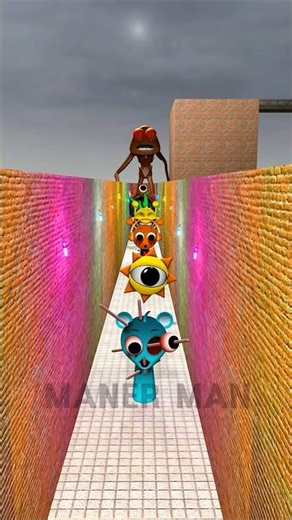 Launching the sprunki into the sky #pou #garrysmod #sky