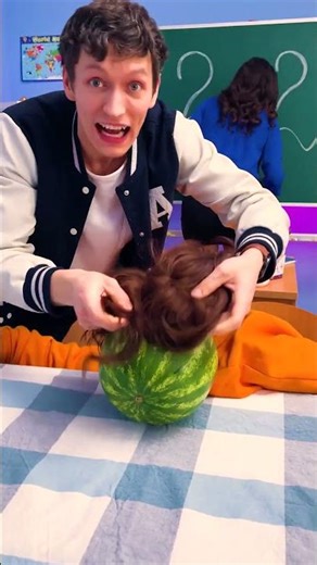 His head exploded like a watermelon🍉! Literally..😂💣 #prank #shorts #explosion