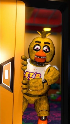 The Door Closed Challenge… Chica Changed #fnaf #shorts
