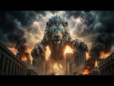 Alien Lion Kaiju Destroys Modern City | Ultra-Realistic Cinematic 8K