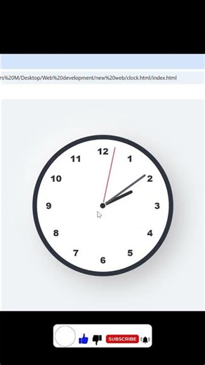 advance mechanical clock project using html css and JavaScript. #html #css #javascript