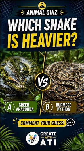 Anaconda vs Python | Which Snake Is Bigger? 🐍 #animals