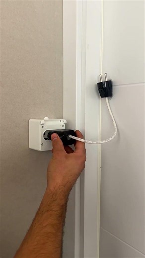 Electrician's way to lock doors 🔌😅 #funny #door #locking #idea