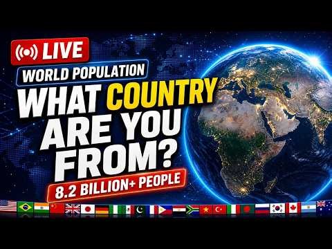 LIVE World Population Counter 🌍 Real-Time Global Population