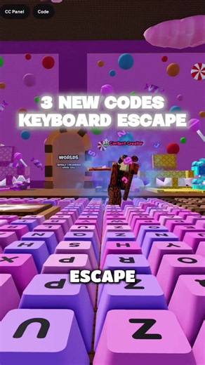3 NEW CODES IN KEYBOARD ESCAPE🍬>Reedem them fast!⭐️>#keyboardescape #ELIXO #xyzabc