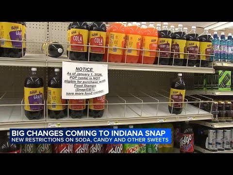 SNAP bans on soda, candy and other foods take effect in Indiana Jan. 1