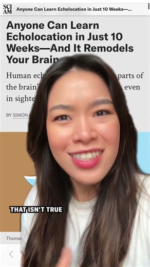 Learning to echolocate can change your brain