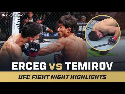 1ST ROUND KO 🚨 | Steve Erceg vs. Ramazan Temirov | UFC Fight Night Mini Fight Highlights