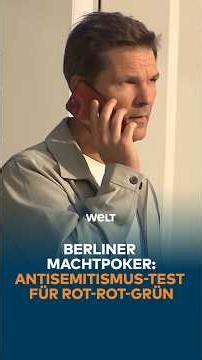 SPD und Grüne machen den Kampf gegen Antisemitismus zur Bedingung für weitere Gespräche mit der