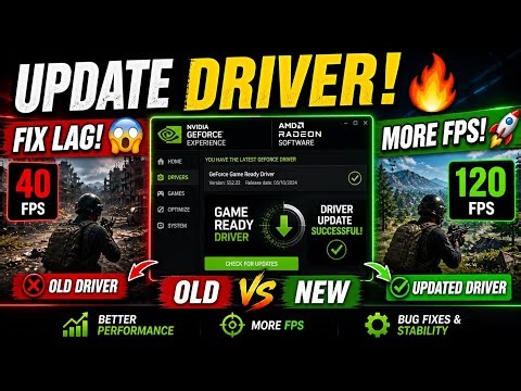 Update Your Graphics Driver 😳 HUGE FPS Boost!