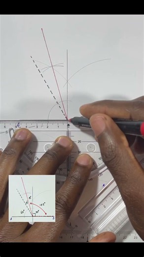 How to Construct a 105° Angle | Engineering Drawing