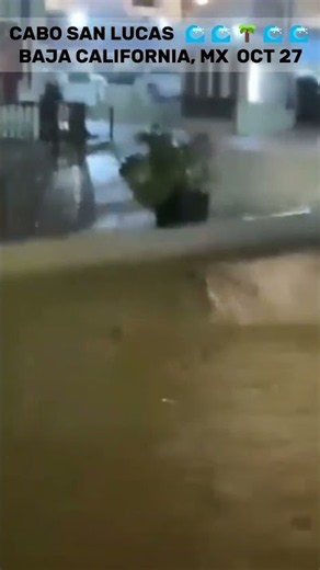 # 🌊 MEXICO FLOOD EMERGENCY: CARS SWEPT AWAY AS TORRENTIAL RAINS SWAMP CABO SAN LUCAS #fyp #viral
