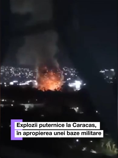 Explozii puternice, însoţite de sunete care seamănă cu survolarea unor avioane, s-au auzit în noaptea de vineri spre sâmbătă la Caracas, capitala Venezuelei, în jurul orei locale 02:00 (08:00 ora României), au relatat un jurnalist AFP şi un martor Reuters, potrivit Agerpres. Guvernul de la Caracas a confirmat atacuri în Caracas şi alte trei state, iar președintele Nicolas Maduro a decretat stare de urgență. Președintele american Donald Trump a ordonat atacuri asupra unor obiective din Venezuela,