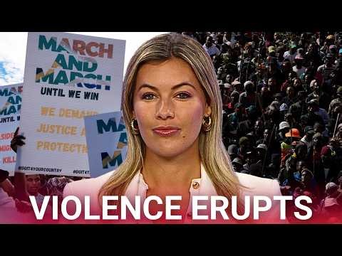 Violent protest erupts in South Africa over illegal migration
