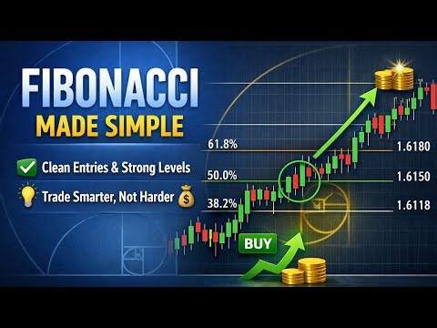 Fibonacci made simple 📊✨Find clean entries, strong support & resistance, and trade smarter. 